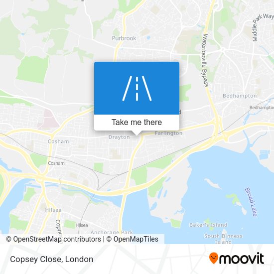 Copsey Close map