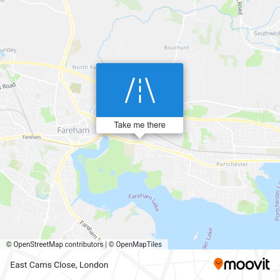 East Cams Close map