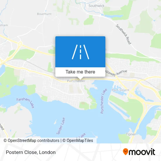 Postern Close map