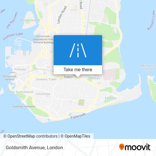 Goldsmith Avenue map