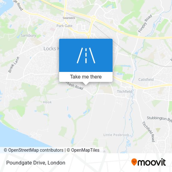 Poundgate Drive map