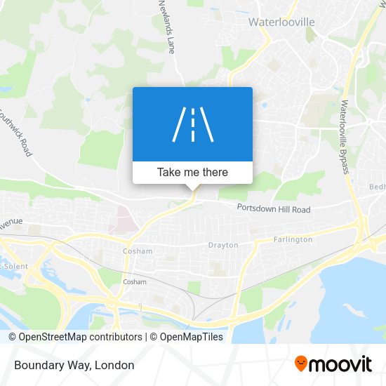 Boundary Way map