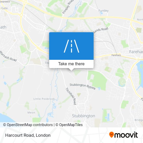 Harcourt Road map