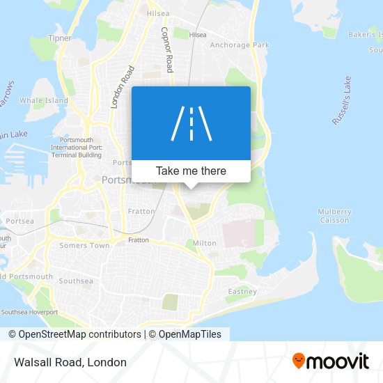 Walsall Road map
