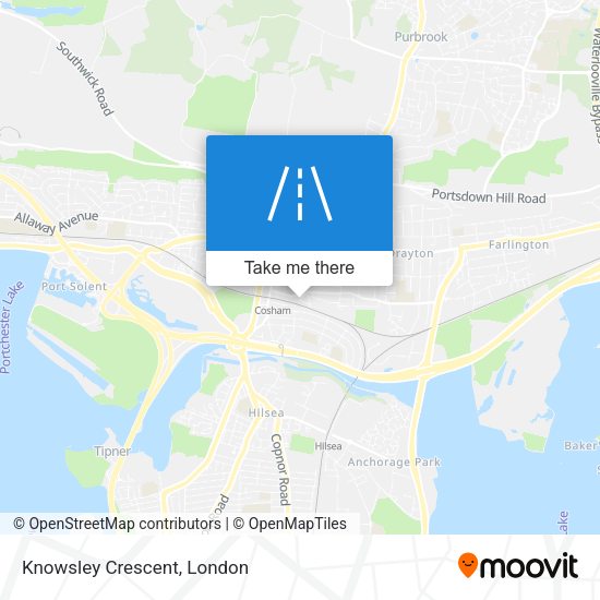 Knowsley Crescent map