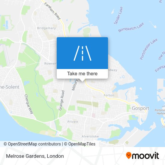 Melrose Gardens map