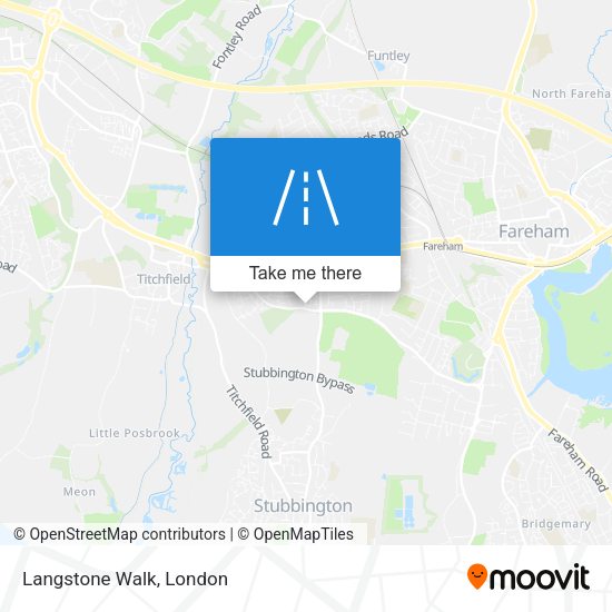 Langstone Walk map