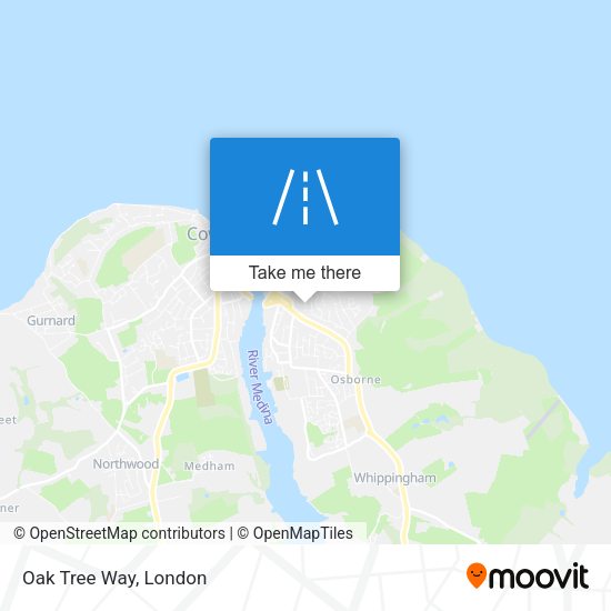 Oak Tree Way map