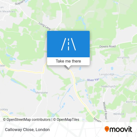Calloway Close map