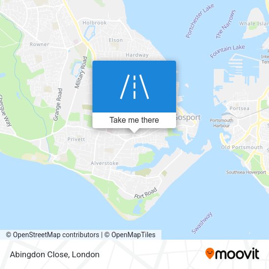 Abingdon Close map