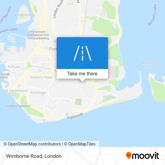 Wimborne Road map