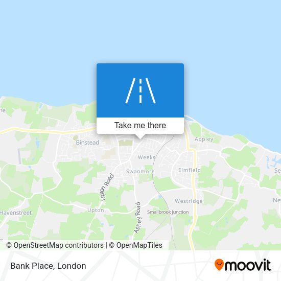 Bank Place map