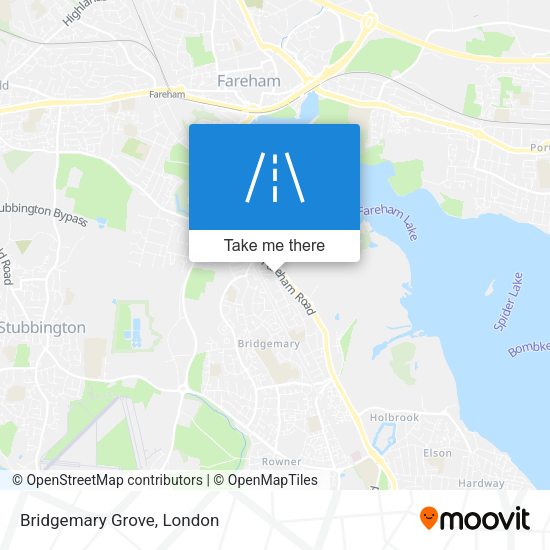 Bridgemary Grove map