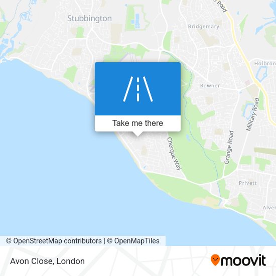 Avon Close map