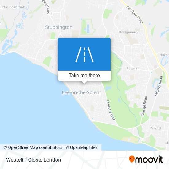 Westcliff Close map