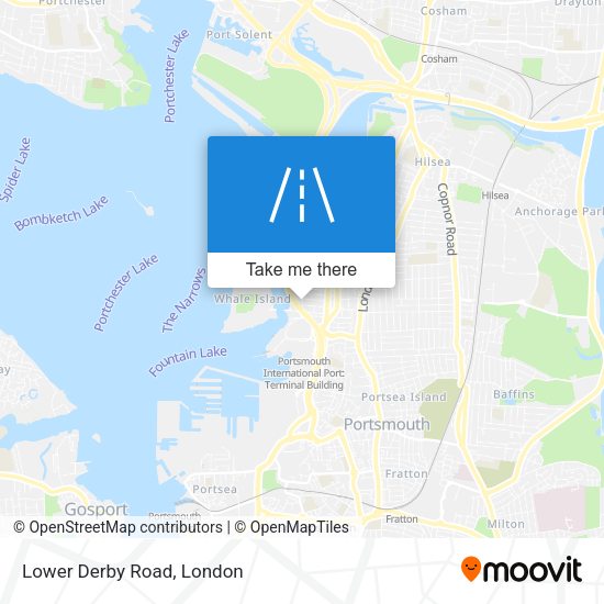 Lower Derby Road map