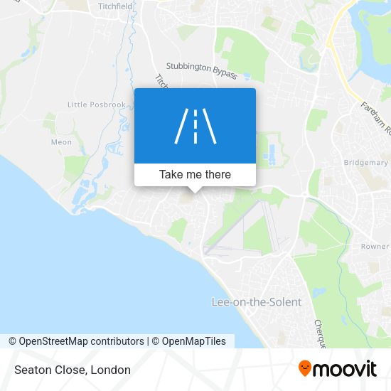 Seaton Close map