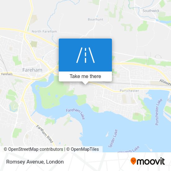 Romsey Avenue map