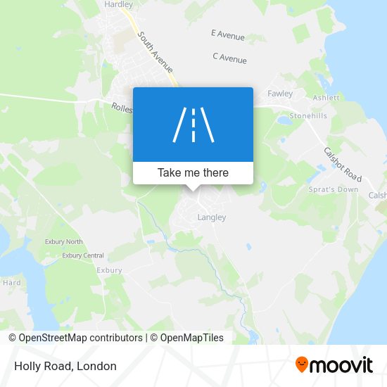 Holly Road map