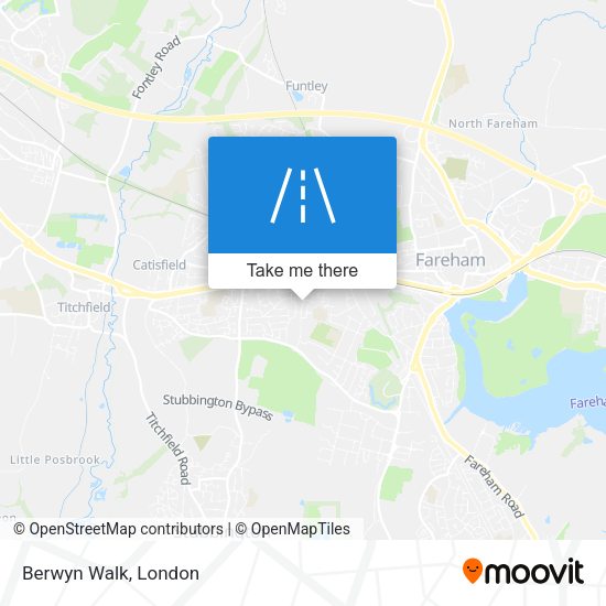 Berwyn Walk map