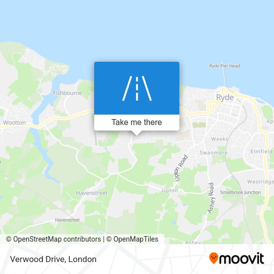 Verwood Drive map