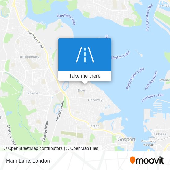 Ham Lane map