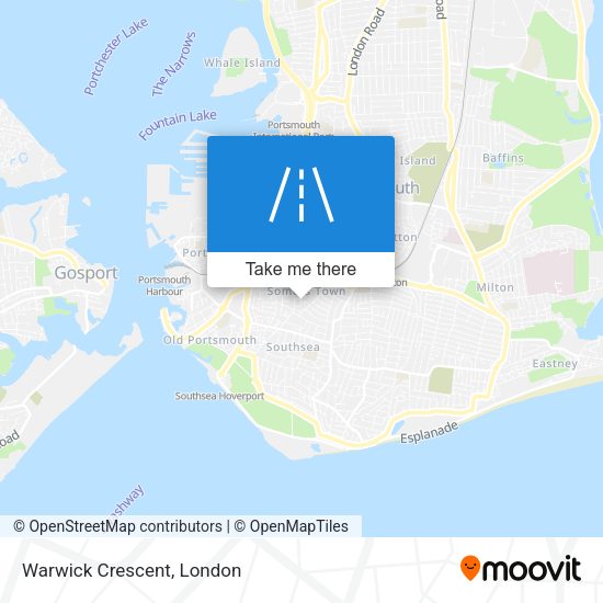 Warwick Crescent map