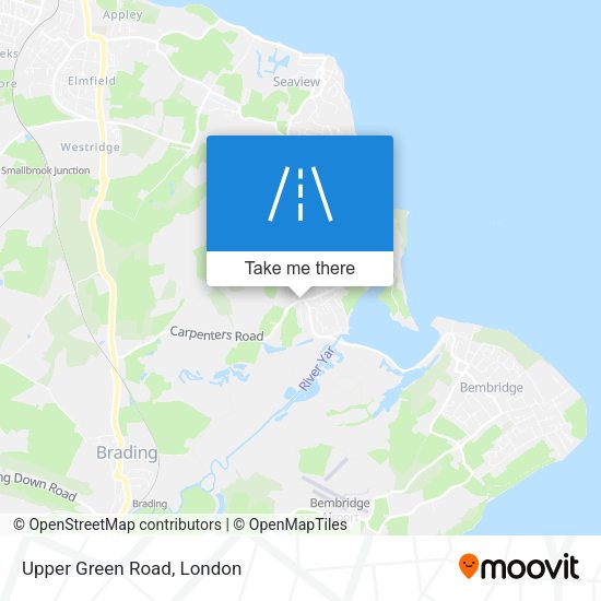 Upper Green Road map