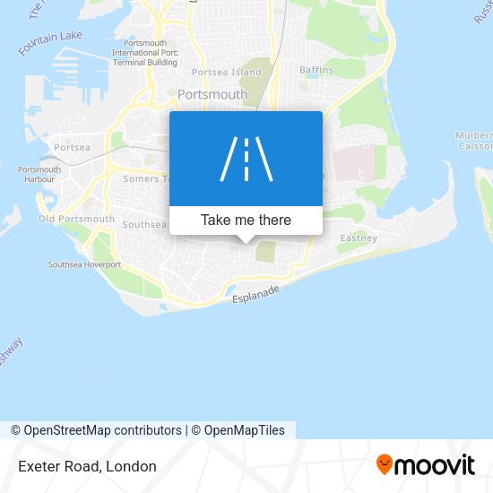 Exeter Road map