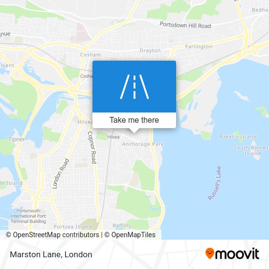Marston Lane map