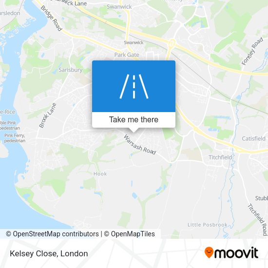 Kelsey Close map