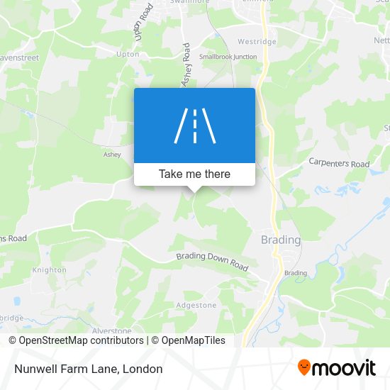 Nunwell Farm Lane map