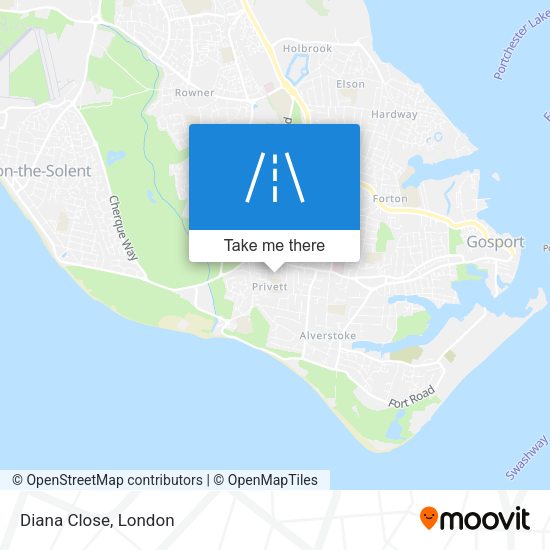 Diana Close map
