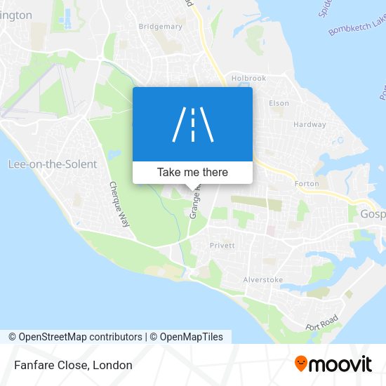Fanfare Close map