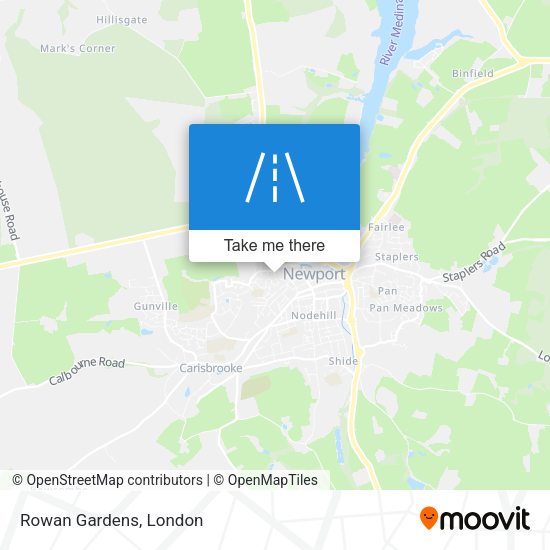 Rowan Gardens map