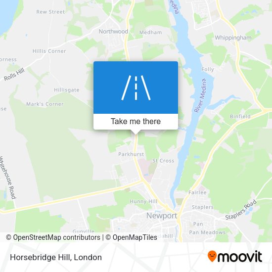Horsebridge Hill map