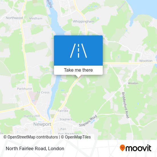 North Fairlee Road map