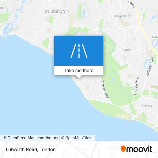 Lulworth Road map