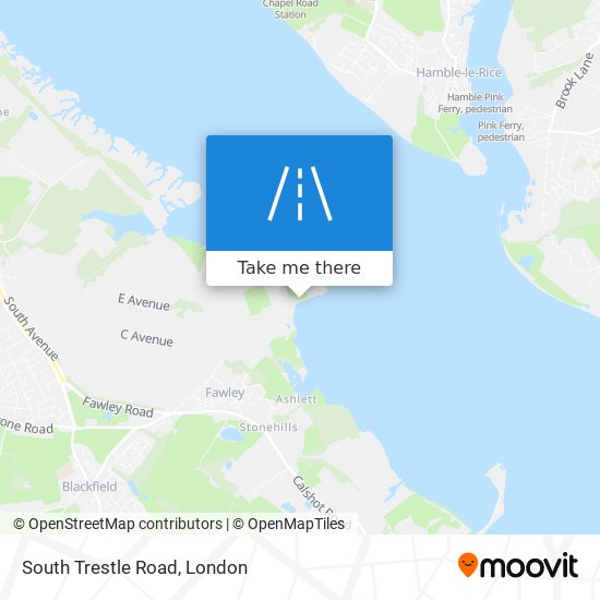South Trestle Road map