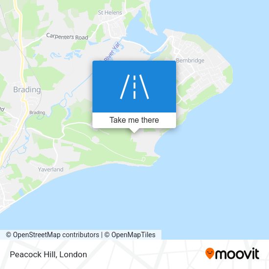 Peacock Hill map