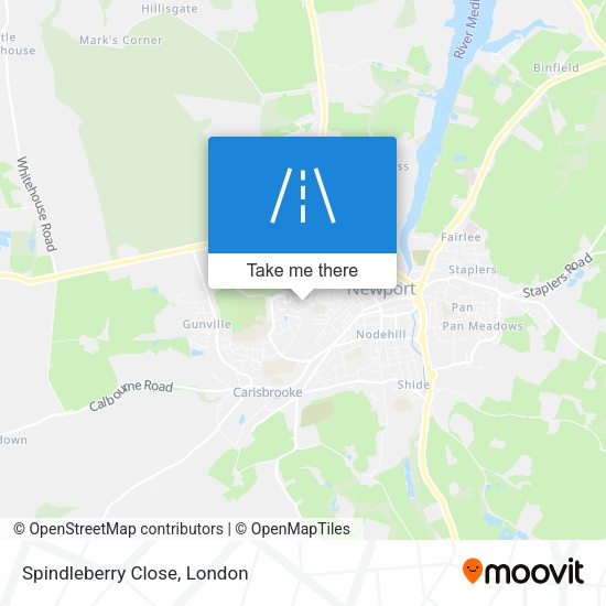 Spindleberry Close map