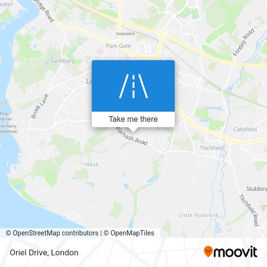Oriel Drive map