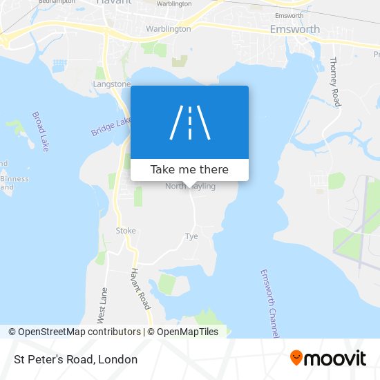 St Peter's Road map