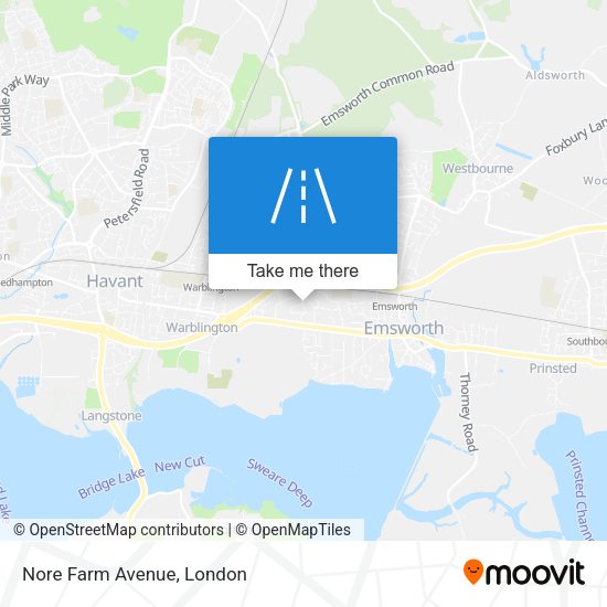 Nore Farm Avenue map