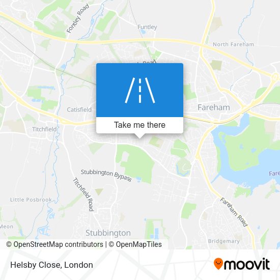 Helsby Close map