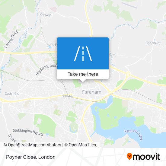 Poyner Close map