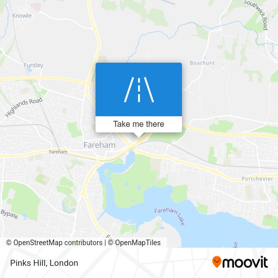 Pinks Hill map