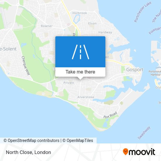 North Close map