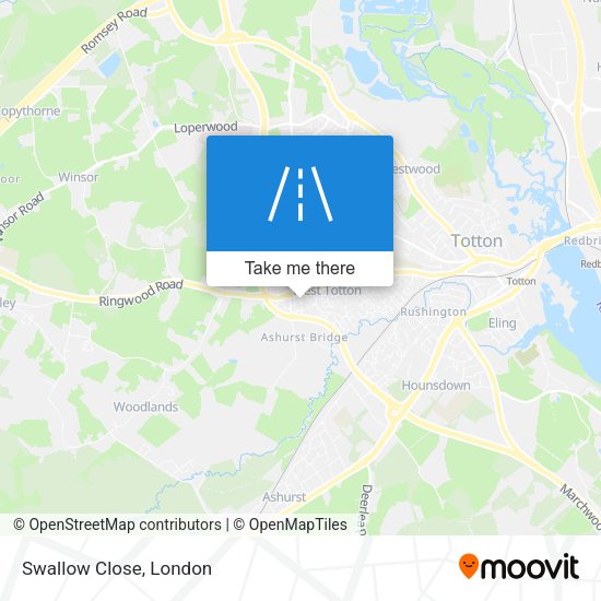 Swallow Close map