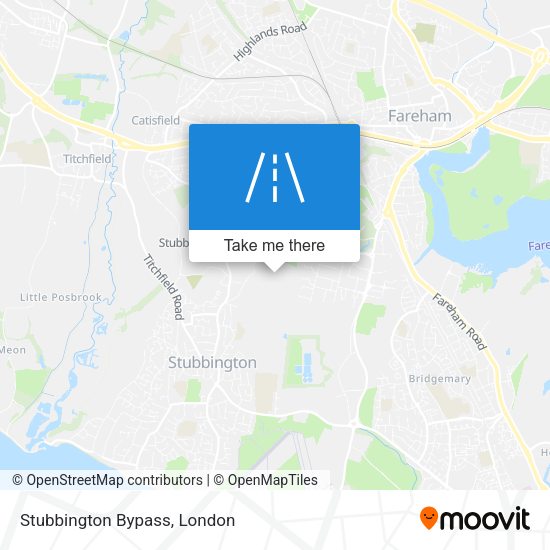 Stubbington Bypass map